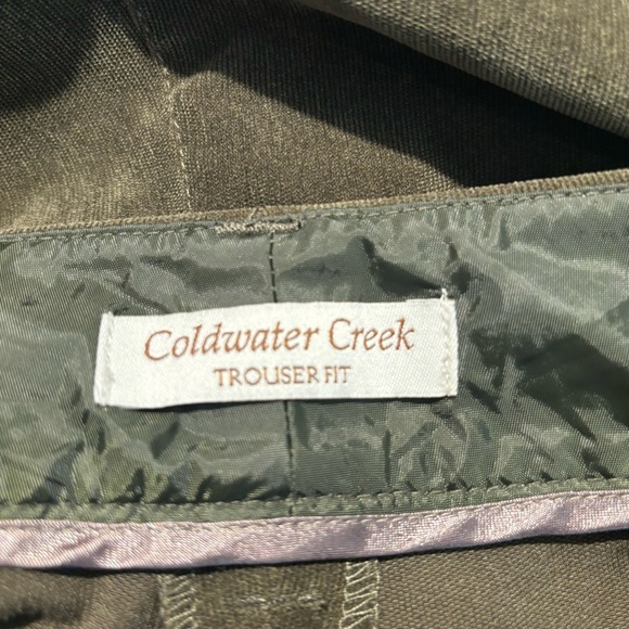 COLDWATER CREEK Sz 16 Pants Micro Corduroy Flare Bottoms Zipper Closure Trousers - Picture 7 of 12